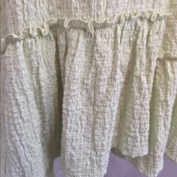 Free People Beach Mini Dress Cover Up Green NWT - Picture 3 of 7